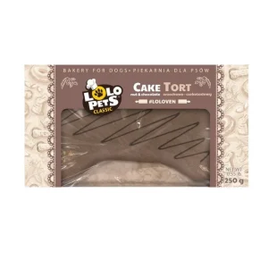 LOLO PETS Tort dla psa orzechowo- czekoladowy 250g