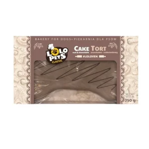 LOLO PETS Tort dla psa orzechowo- czekoladowy 250g