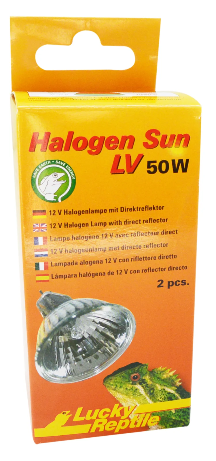 LUCKY REPTILE Halogen Sun LV – spot halogenowy niskiego napięcia 50W (dwupak)