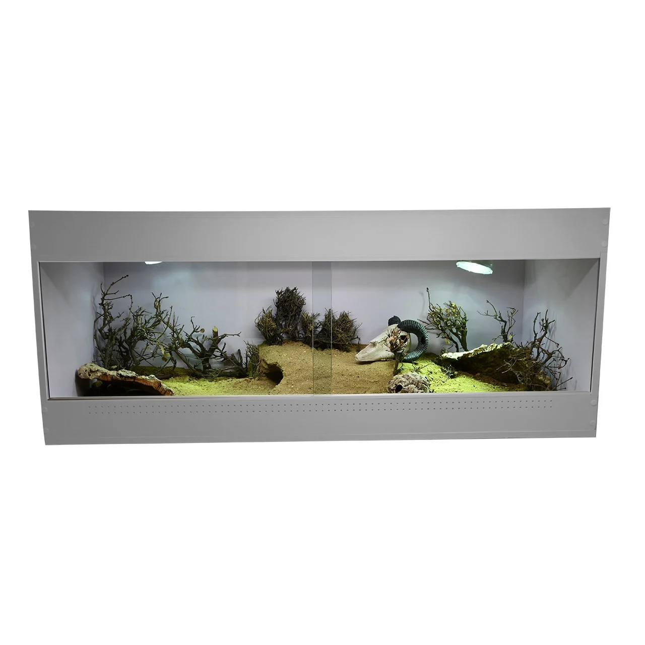 LUCKY REPTILE IsoTarrium Basic – terrarium poziome PCV 120x50x50 cm białe (do montażu) - Image 2