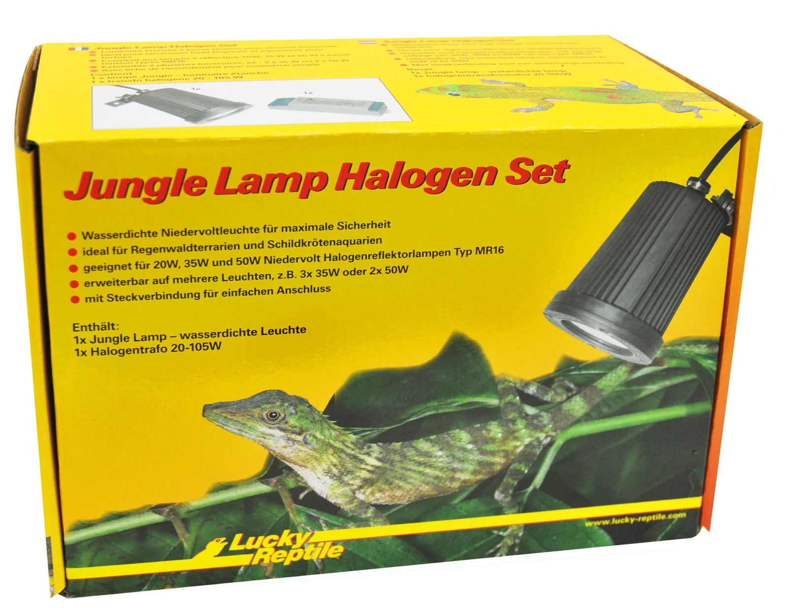 LUCKY REPTILE Jungle – lampa do tropików (IP68, 12V) – zestaw