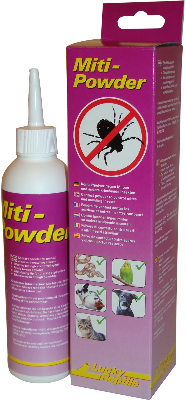 LUCKY REPTILE Miti-Powder przeciw roztoczom i kleszczom