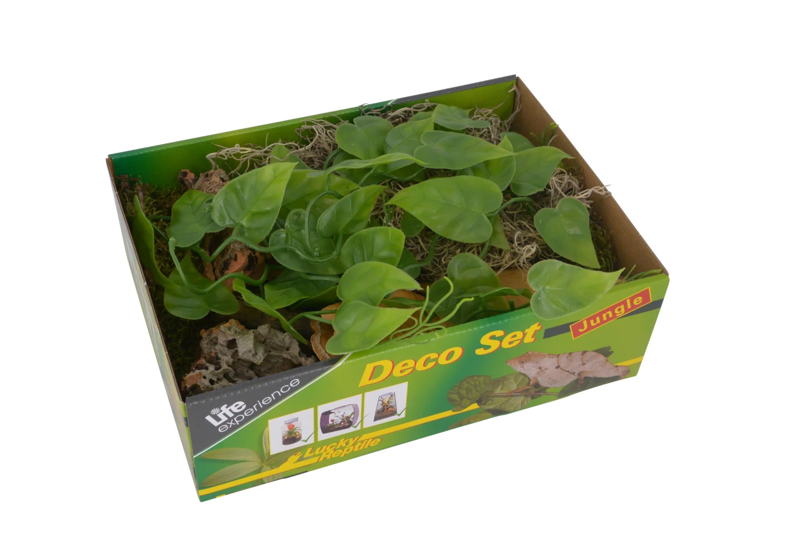 LUCKY REPTILE Nature Deco Set Jungle – zestaw dekoracji tropikalnych