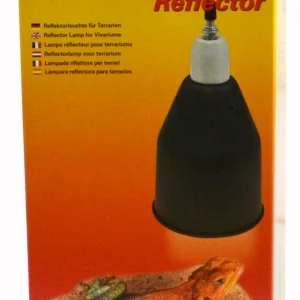 LUCKY REPTILE oprawka E27 i klosz Graphite MAXI z odbłyśnikiem do lamp rtęciowych wraz z siatką, ∅ 15,5 cm / h 25 cm