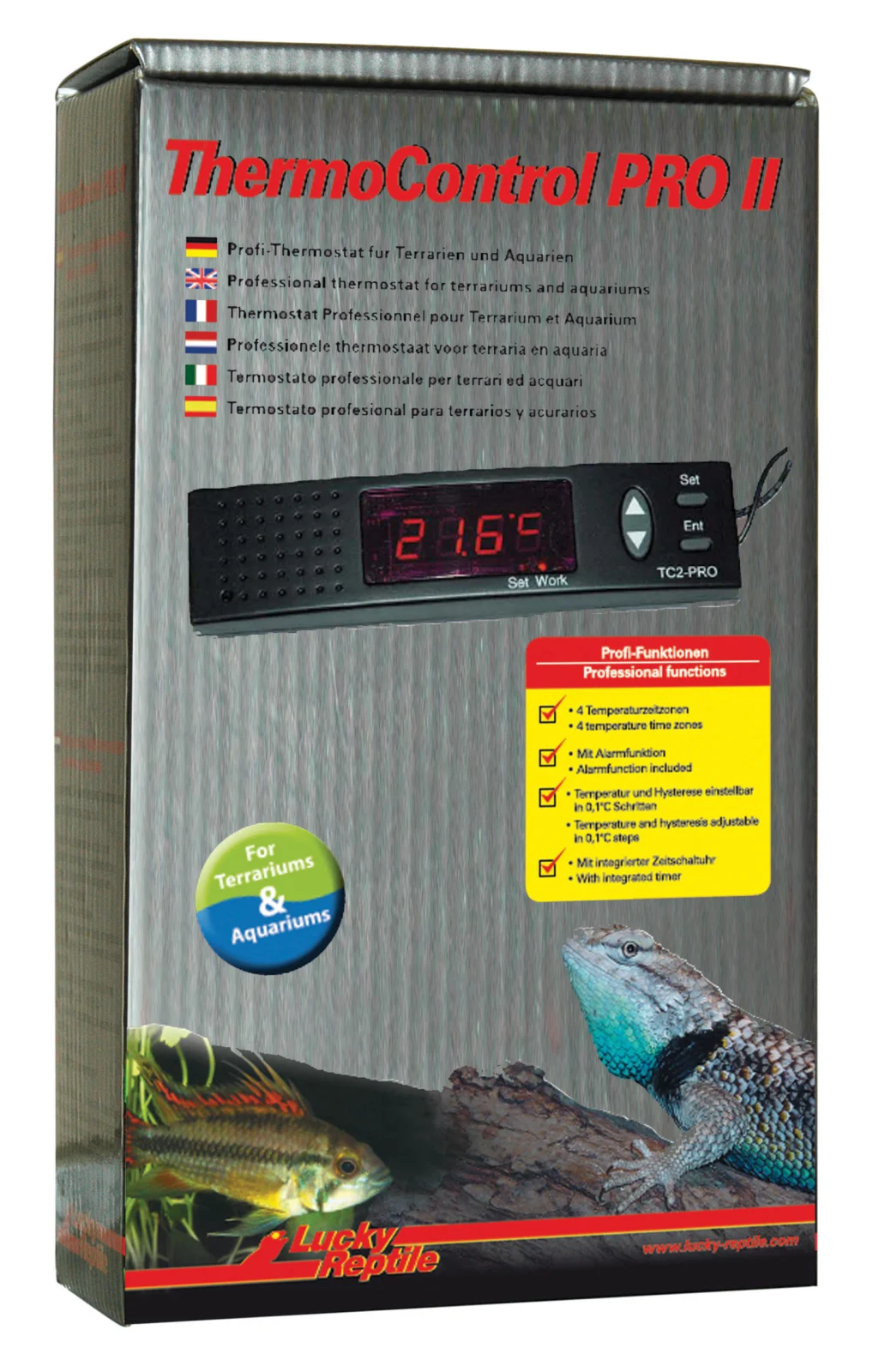 LUCKY REPTILE Sterownik temperatury i oświetlenia Thermo Control II PRO Dawn/Day/Dusk/Night