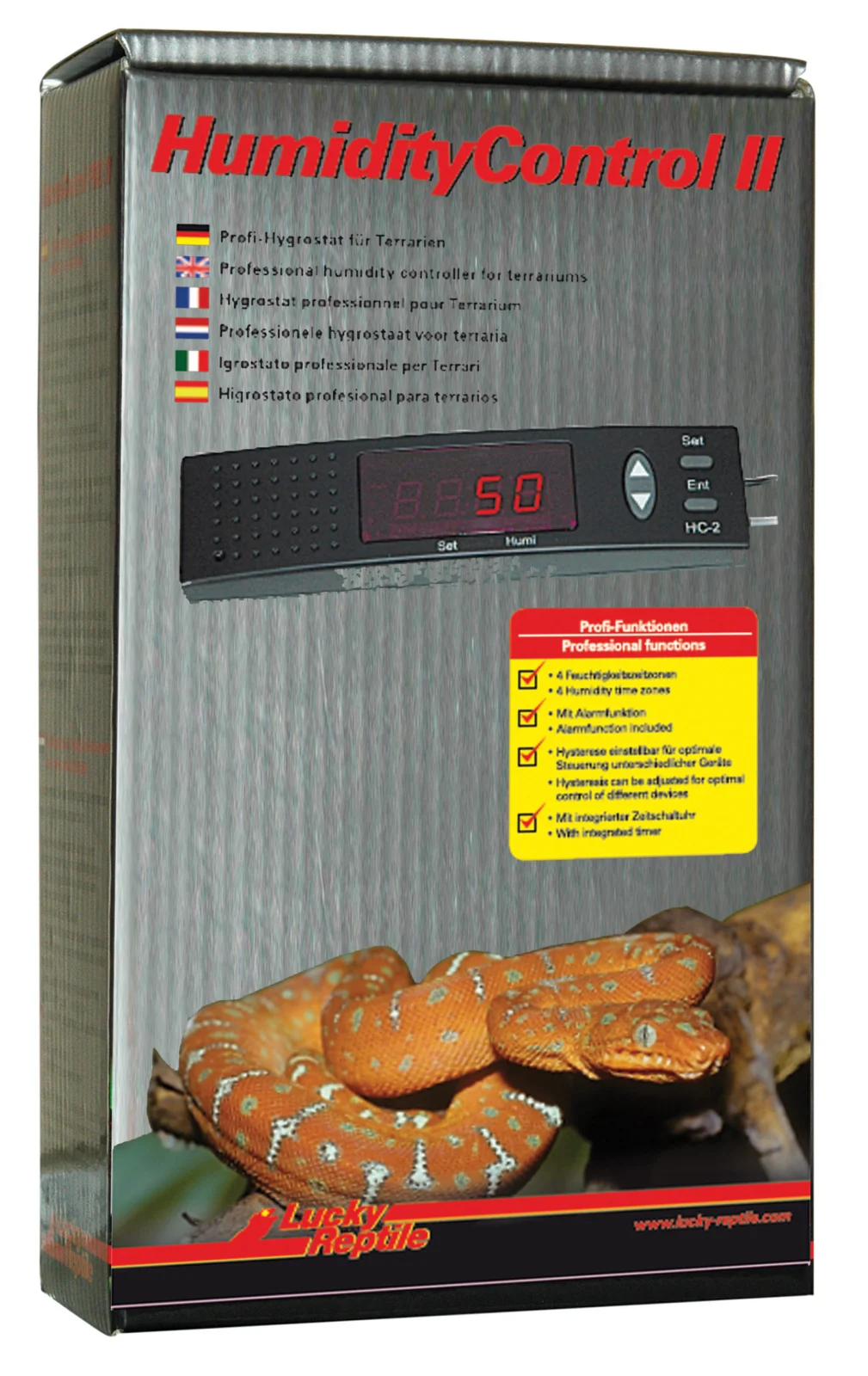 LUCKY REPTILE Sterownik wilgotności HC II plus zegar Day/Night
