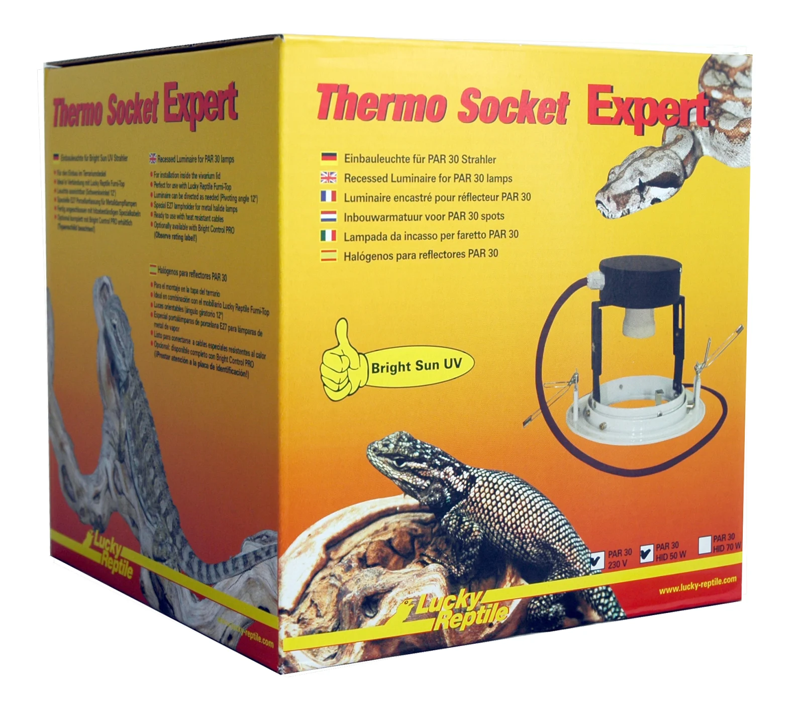 LUCKY REPTILE Thermo Socket Expert oprawa E27 regulowana, w sufit do HID 35/50/70W