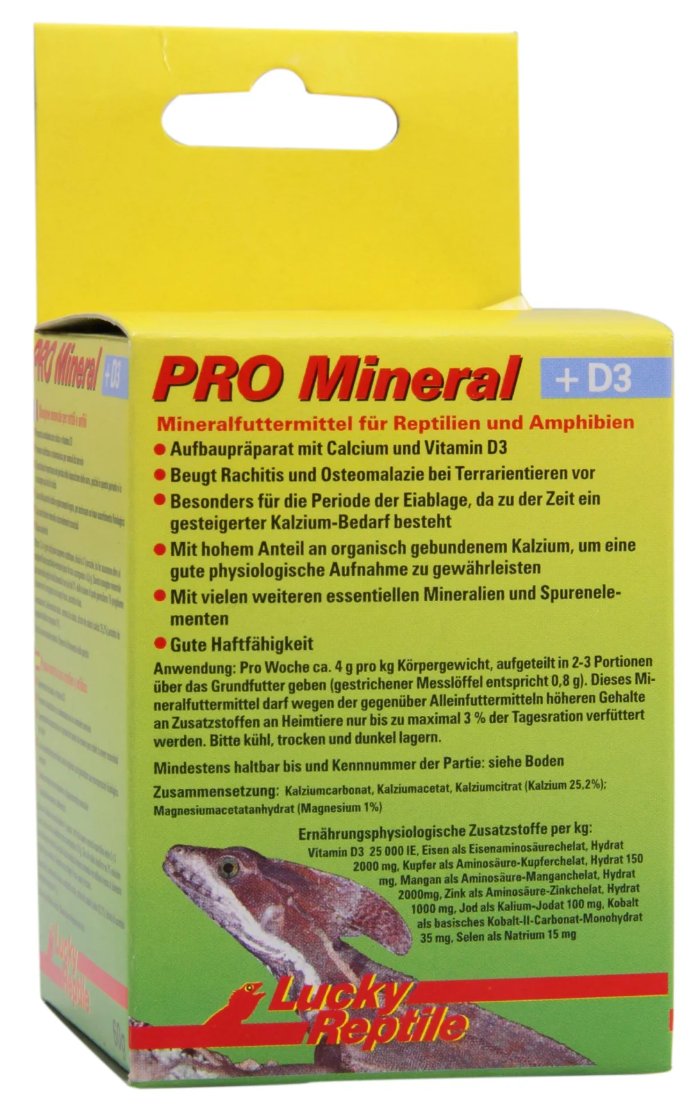 LUCKY REPTILE Wapń, magnez i minerały PRO Mineral+D3 (60g)