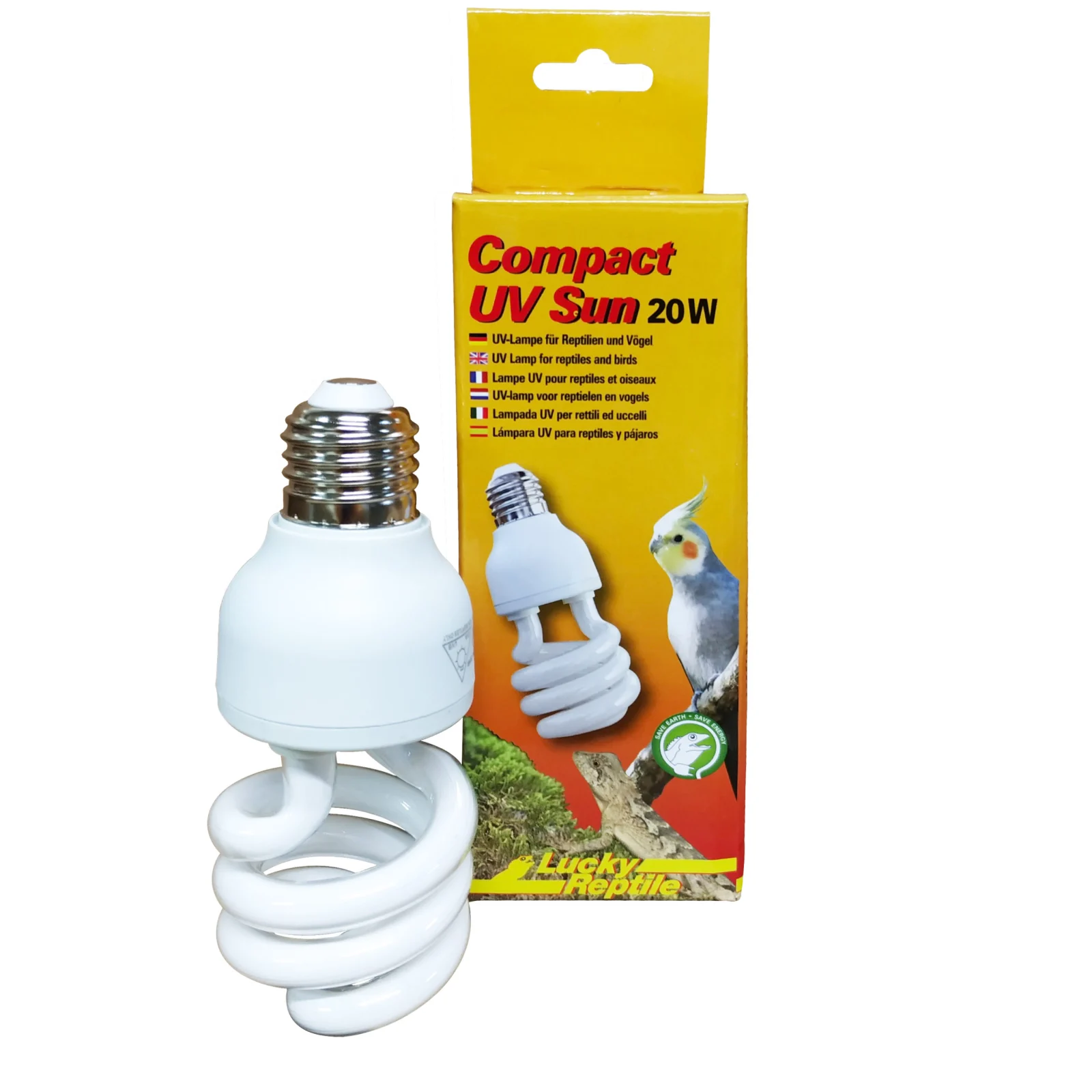 LUCKY REPTILE Żarówka kompaktowa UV Sun 20W uniwersalna
