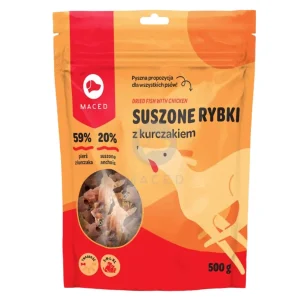 Maced Suszone Rybki z Kurczakiem 500g