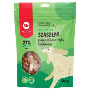 Maced Szaszłyk Pałeczki Owinięte Królikiem 500g