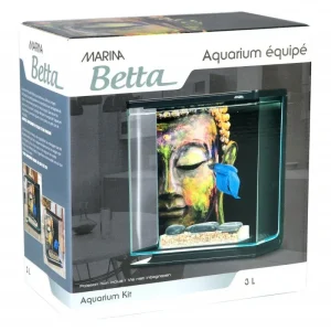 MARINA Zestaw akwarium Marina Betta BUDDHA, 3L, 21 x 11 x 21 cm