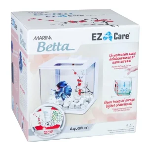 MARINA Zestaw akwarium Marina Betta Easy Care 2,5L, 16 x 15.5 x 16 cm, biały