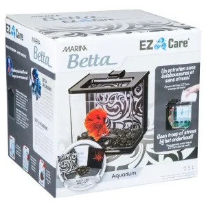 MARINA Zestaw akwarium Marina Betta Easy Care 2,5L, 16 x 15.5 x 16 cm, czarny