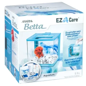 MARINA Zestaw akwarium Marina Betta Easy Care 2,5L, 16 x 15.5 x 16 cm, niebieski