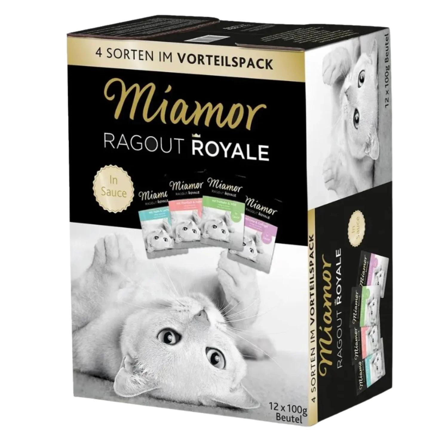 Miamor Ragout Royale Mix Sos – 4 Smaki Saszetki 12x100g