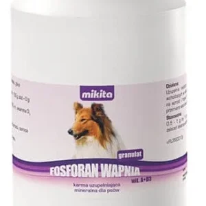 MIKITA Fosforan Wapnia +wit A+D3 granulat- preparat witaminowo - mineralny dla psów 500g
