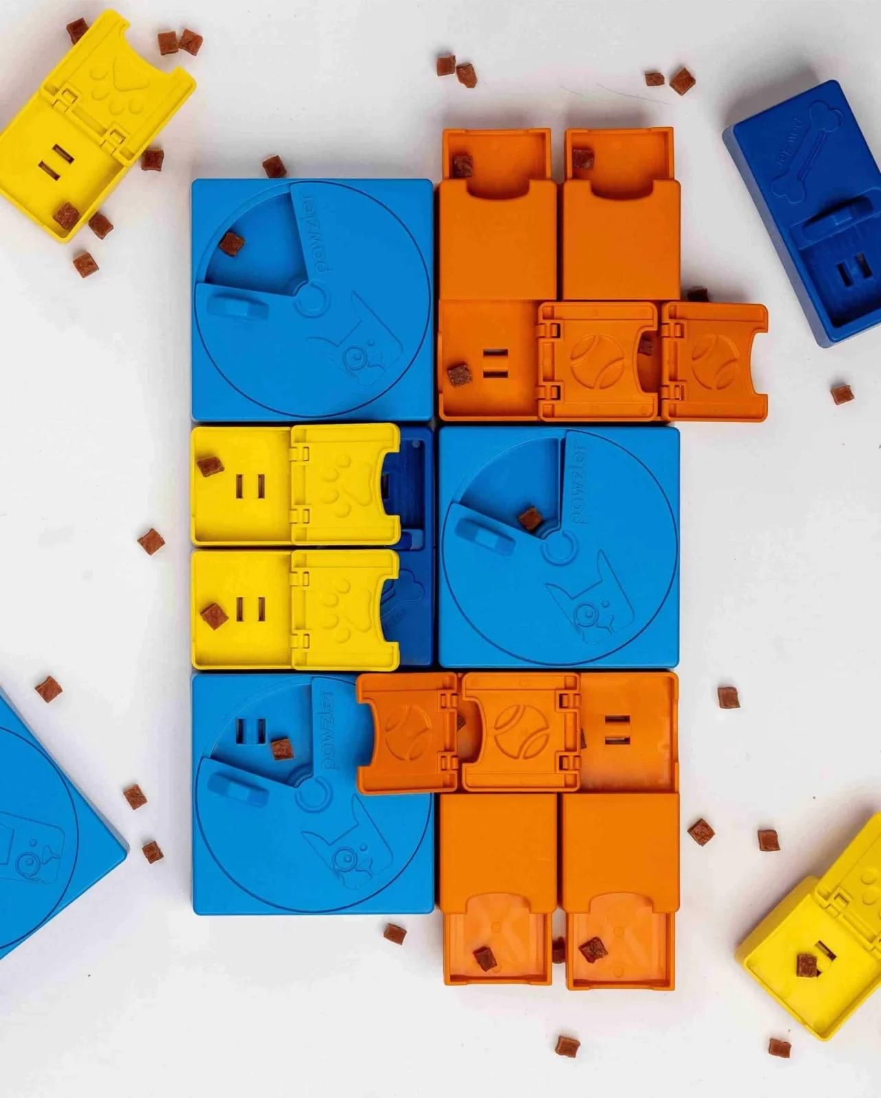 Modułowa Zabawka Edukacyjna dla Psa Pawzler Interactive Dog Puzzle Rainbow Set