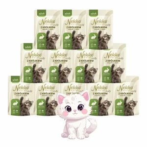 Mokra Karma Dla Kota Nekko Daily Adult Królik w Sosie 12x85g