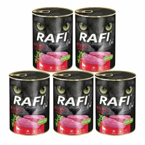 Mokra Karma Dla Kota z Cielęciną Dolina Noteci Rafi Adult Cielęcina 5x400g