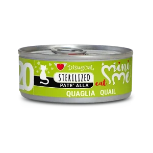 Mokra karma po sterylizacji dla kota – Disugual MiniMe 20 Przepiórka – 85g