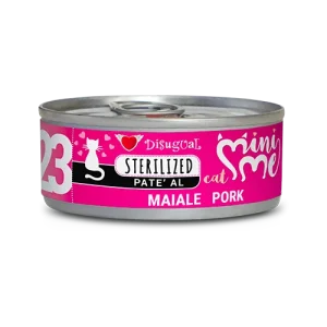 Mokra karma po sterylizacji dla kota – Disugual MiniMe 23 Wieprzowina – 85g