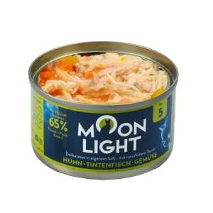 Moonlight Dinner nr 5 Kura Kałamarnica Warzywa 80g mokra karma dla kotów