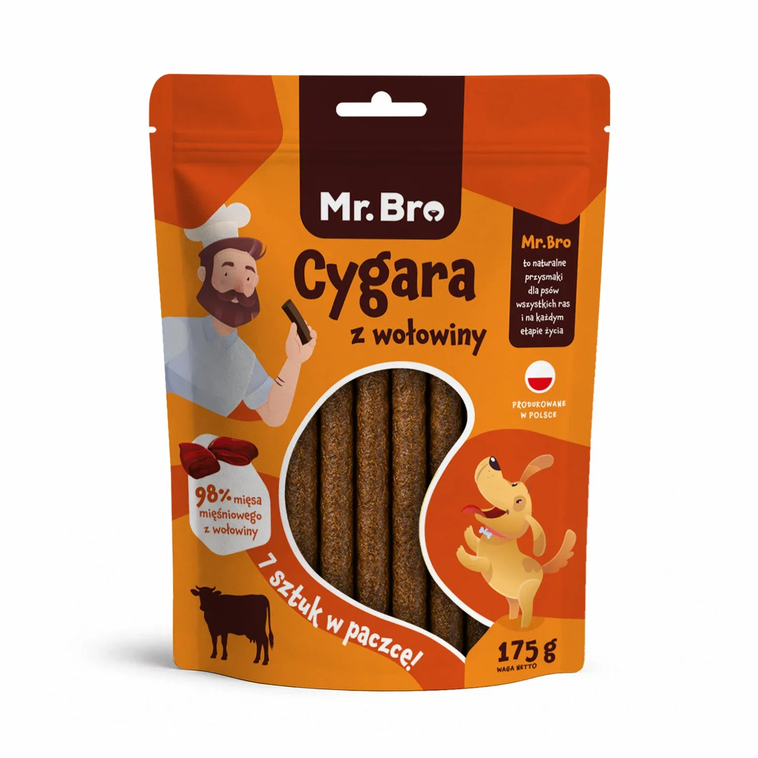 Mr. Bro Cygara z Wołowiny Przysmaki 175g