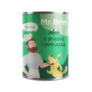 Mr. Bro Jeleń z Gruszką i pietruszką 400g – Monoproteinowa