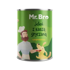 Mr. Bro Jeleń z Kaszą Gryczaną 400g – Monoproteinowa