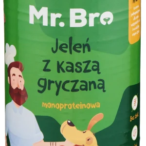 Mr. Bro Jeleń z Kaszą Gryczaną Monoproteinowa karma mokra dla psa 400g