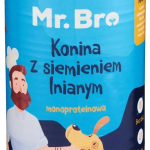 Mr. Bro Konina z Siemieniem Lnianym Monoproteinowa karma mokra dla psa 400g