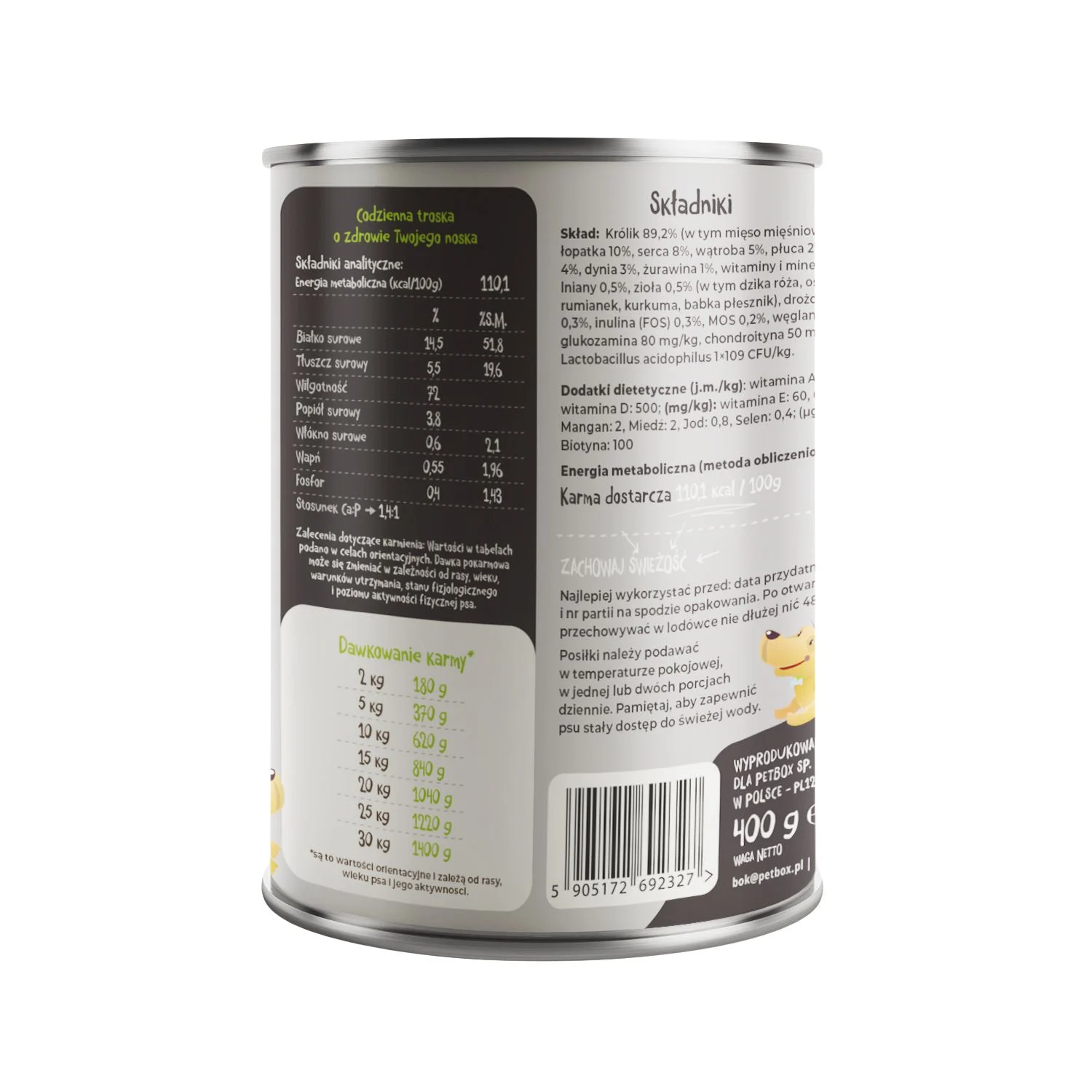 Mr. Bro Królik z Kalarepą 400g – Monoproteinowa - Image 2