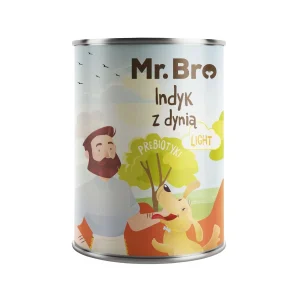 Mr. Bro LIGHT Indyk z Dynią z Prebiotykami 400g