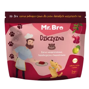 Mr. Bro Monoproteinowa Sucha Karma Dla Psów Dorosłych Z Dziczyzną