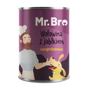 Mr. Bro Wołowina z Jabłkiem 800g – Monoproteinowa