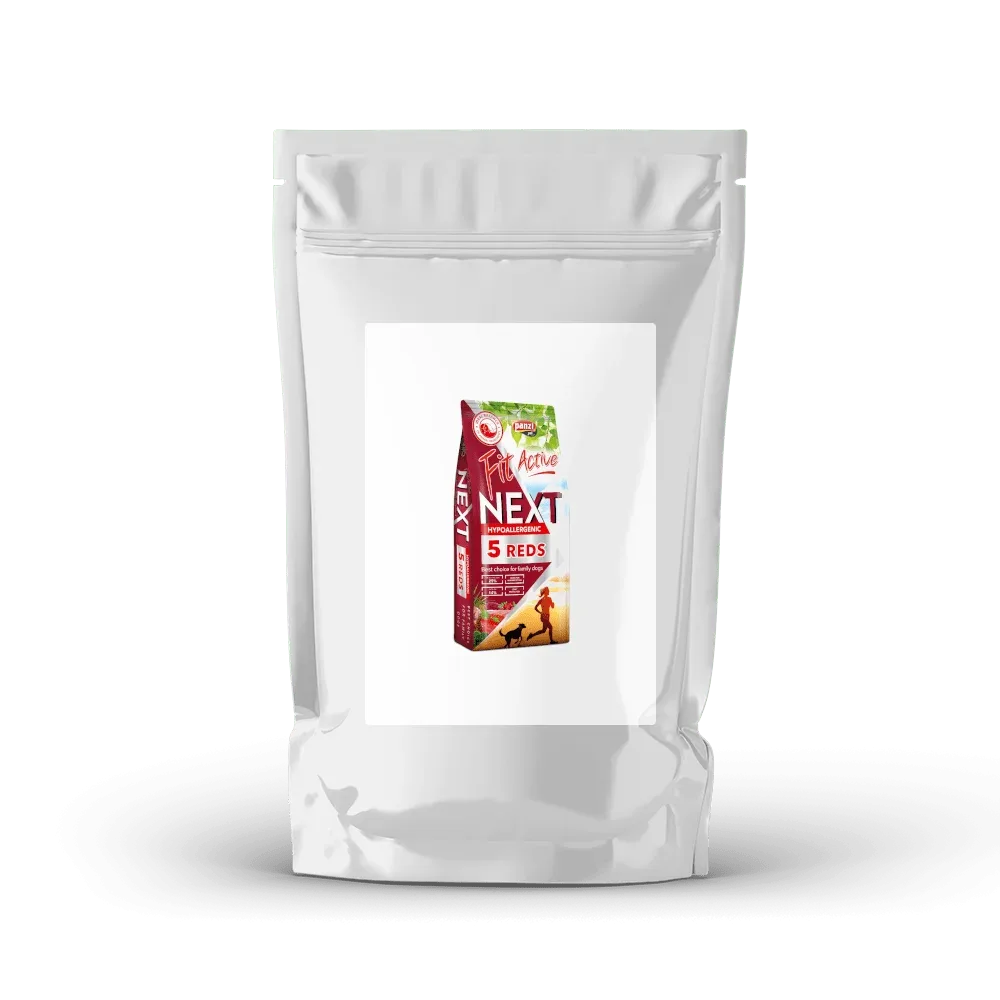 NA WAGĘ Fit Active Dog NEXT Hypoallergenic Adult 5 Reds Bezglutenowa 1 kg