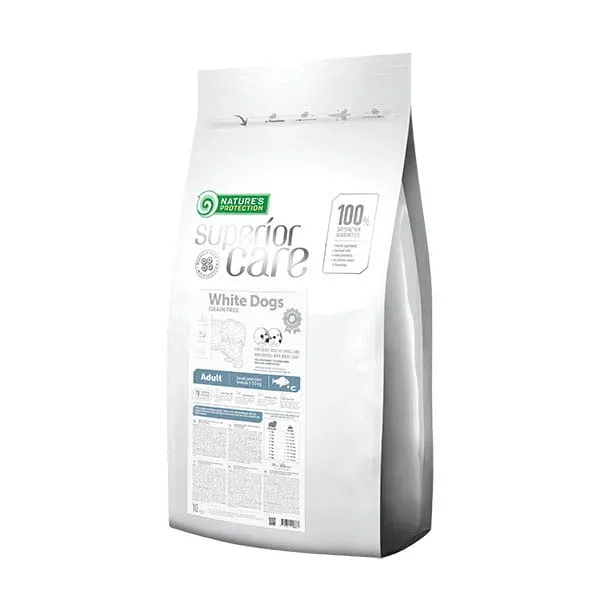 Nature Protect White Dogs White Fish Adult Small 10 kg – Szary