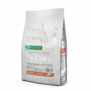 Nature Protect White Dogs Salmon Adult Small 10 kg – Pomarańczowy