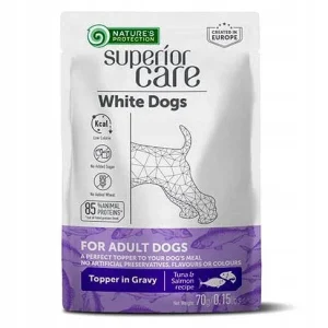 Nature’s Protection White Dogs Tuńczyk & Łosoś mokra karma dla psa 70g