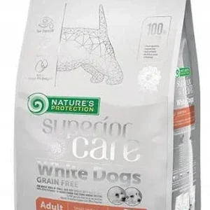 Nature’s Protection White Small Dog SALMON 1,5 kg – Pomarańczowy