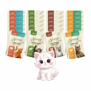 Nekko Daily Adult Mix Smaków Mokra Karma Dla Kota 24x85g