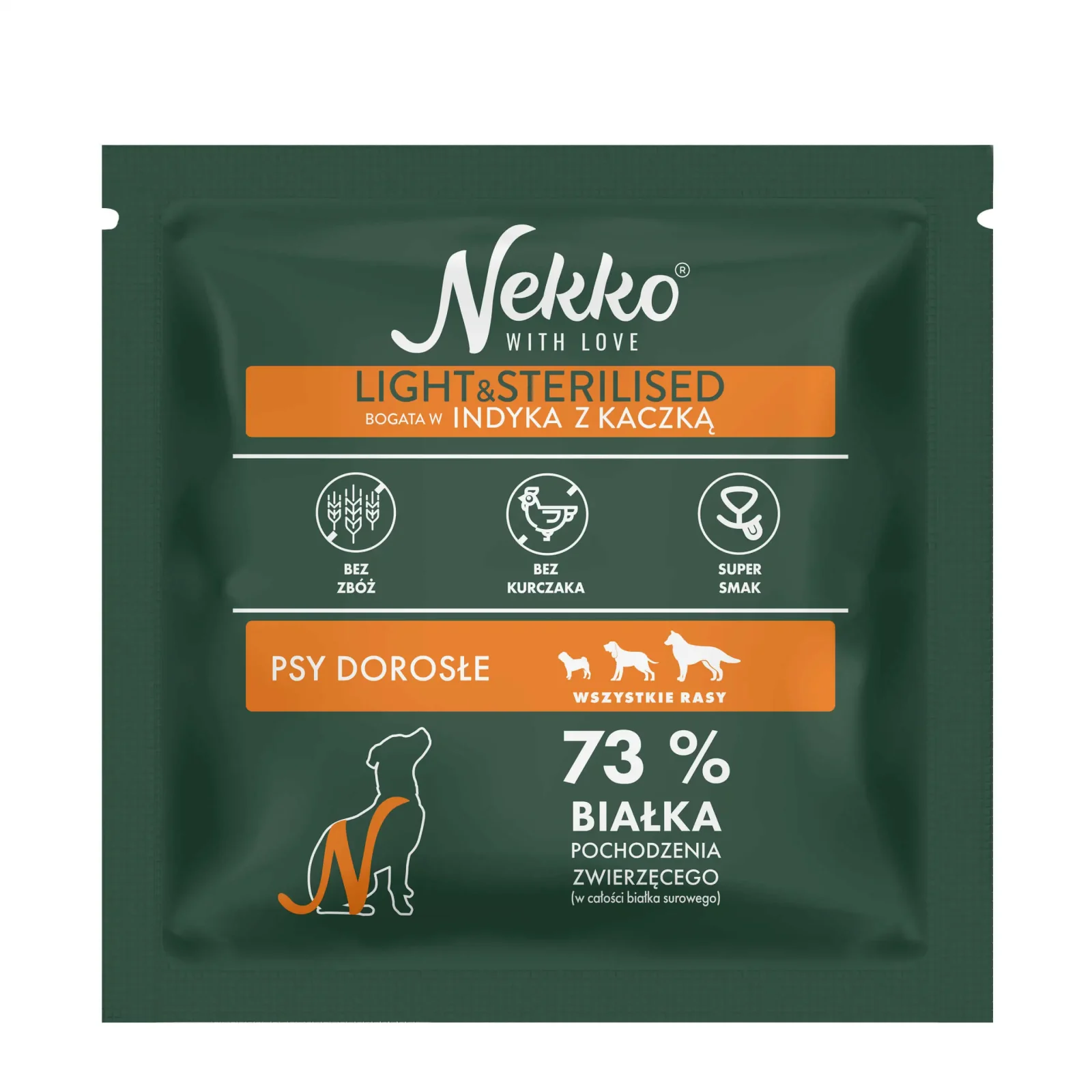 NEKKO Grain Free Adult Light&Sterilised Indyk z Kaczką 70g