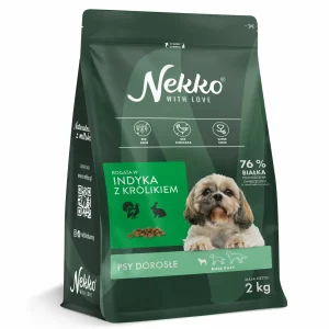 NEKKO Grain Free Adult Małe Rasy Indyk z Królikiem 2kg
