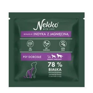 NEKKO Grain Free Adult Średnie i Duże Rasy Indyk z Jagnięciną 70g
