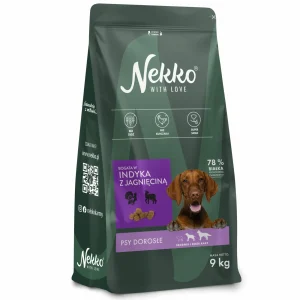 NEKKO Grain Free Adult Średnie i Duże Rasy Indyk z Jagnięciną 9kg