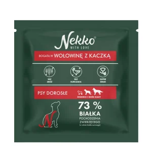NEKKO Grain Free Adult Średnie i Duże Rasy Wołowina z Kaczką 70g