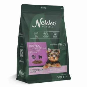 NEKKO Grain Free Puppy Małe Rasy Indyk z Jagnięciną 500g
