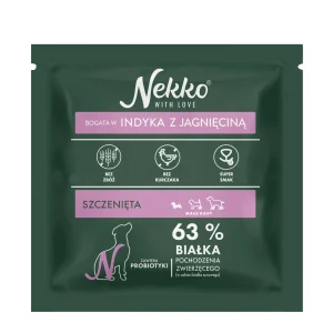 NEKKO Grain Free Puppy Małe Rasy Indyk z Jagnięciną 70g