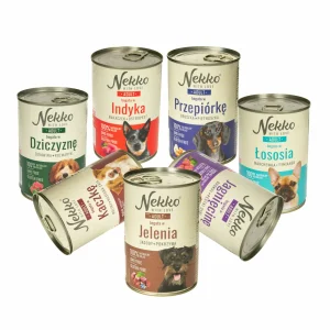 Nekko Mix Smaków Mokra Karma Dla Psa 7x400g